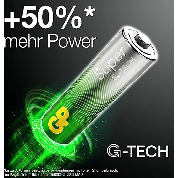 AA Batterie GP Alkaline Super 1,5V 16 Stück – Bild 2
