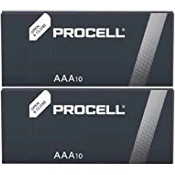20 x Mini-Stilo Duracell Procell AAA Alkalin (2 Blister mit 10 Batterien) 20 Batterien – Bild 1