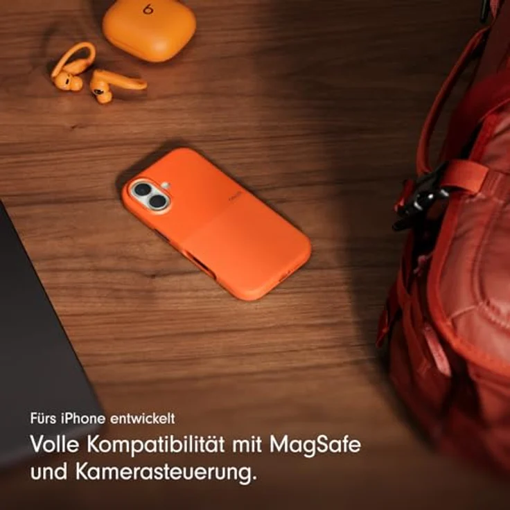 Beats Rugged Case iPhone 17, Nevada Orange, MagSafe-kompatibel mit stoßabsorbierendem Schutz und Kamerasteuerung – Bild 6