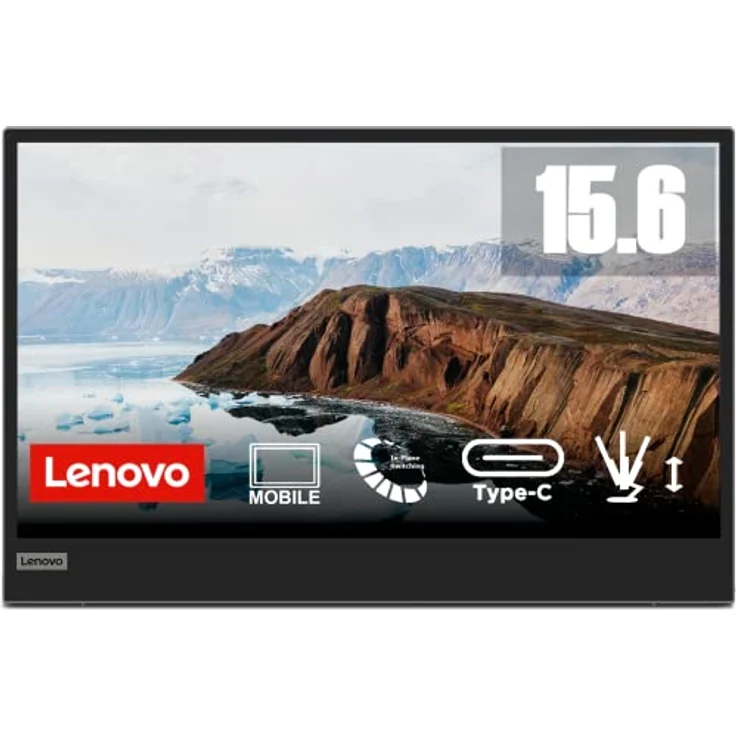 Lenovo L15 | 15,6" Full HD Monitor | 1920x1080 | 60Hz | 250 nits | 6ms Reaktionszeit | DisplayPort | schwarz – Bild 1