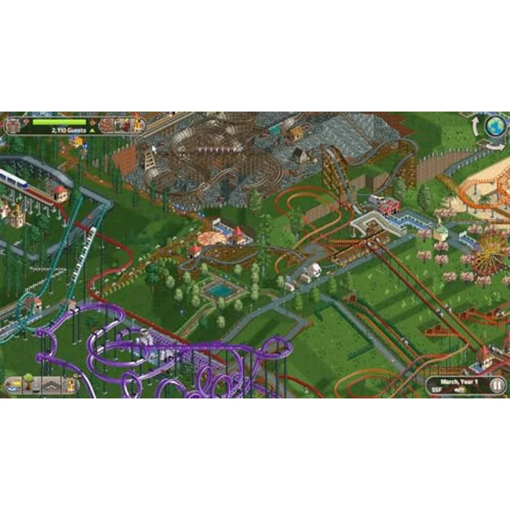 Atari RollerCoaster Tycoon Classic - Switch, Achterbahnbau und Parkmanagement in einem Spiel – Bild 2
