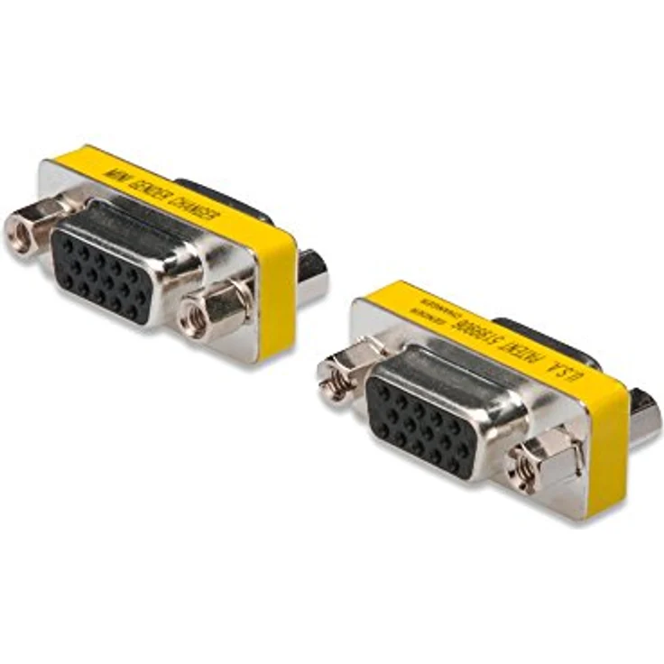 DIGITUS HD D-Sub 15 Gender-Changer - VGA-Adapter - 15-Pin Kupplung - Stecker zu Stecker - Metallgehäuse – Bild 2