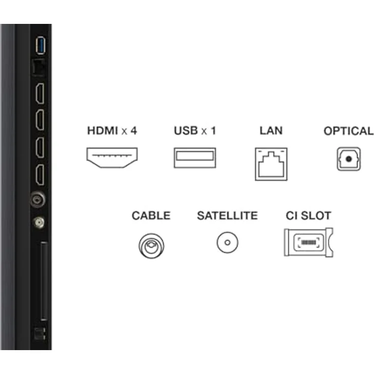 TCL 98Q6C 4K QD-Mini LED TV, 248 cm (98"), mit Dolby Atmos und Triple-Tuner, schwarz – Bild 12