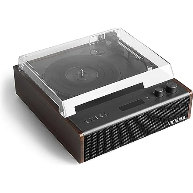 Victrola Eastwood Signature Bluetooth Plattenspieler mit Dreigang-Plattenspieler und austauschbarer Audio-Technica-Kartusche | Espresso – Bild 3