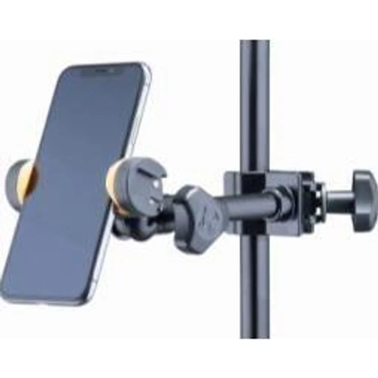 Hercules DG207B, Smartphone Halter für 4,7"-6,9" Geräte mit Klemme, Schwarz