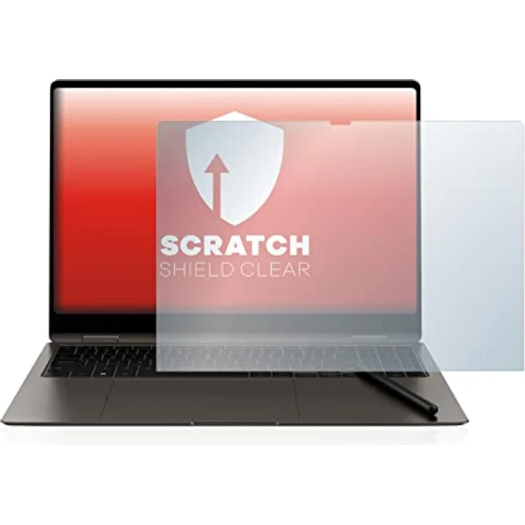 upscreen Schutzfolie für Samsung Galaxy Book3 Pro 360 16" – Kristall-klar, Kratzschutz, Anti-Fingerprint – Bild 2