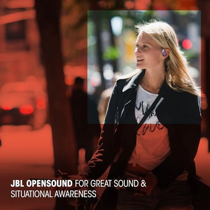 JBL Sense Lite, Open-ear Kopfhörer mit IP54 Schutz, 32 Stunden Akkulaufzeit, Bluetooth, beige – Bild 3