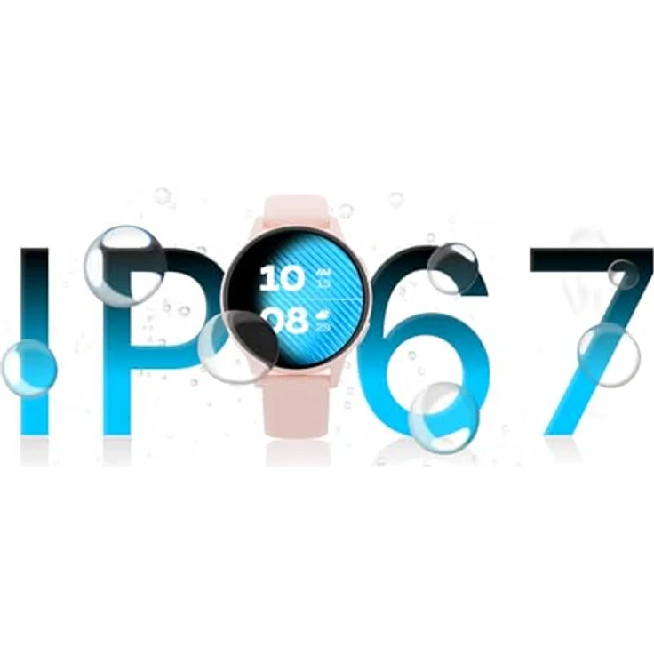 Forever Smartwatch JW-600, AMOLED-Display, IP67 wasserfest, Gesundheitsüberwachung, Powder Pink – Bild 8