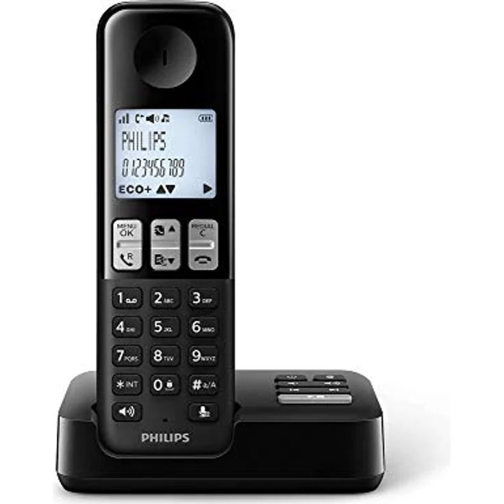 Philips D2551B-01 DECT Schnurlostelefon mit Anrufbeantworter – Bild 2