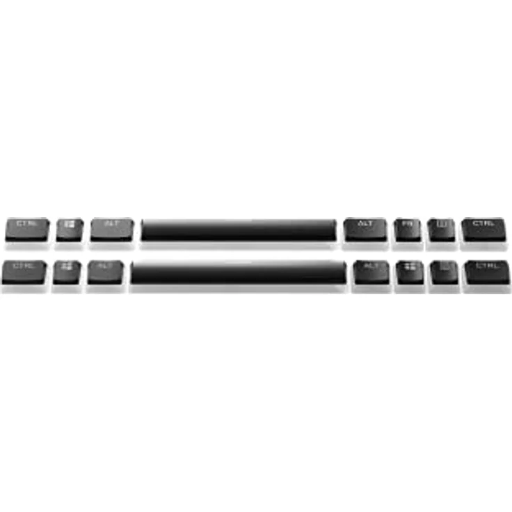 SteelSeries PrismCaps – Double-Shot-Tastenset mit „Pudding“-Optik – Kompatibilität mit allen gängigen mechanischen Tastaturen – MX-Stößel – Schwarz (Deutsches Tastaturlayout) – Bild 4