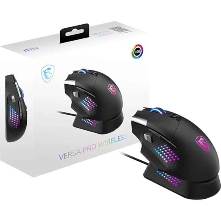 MSI Versa PRO Wireless, kabellose Maus mit ergonomischem Design und hoher Präzision – Bild 1