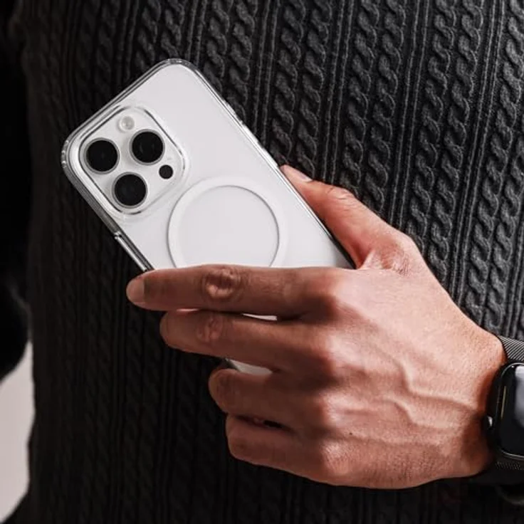 Vonmählen Transparent Case für Apple iPhone 16 Pro, MagSafe-kompatible Smartphone-Hülle mit Anti-Gilb- und Kantenschutz, Transparent – Bild 2