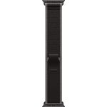Apple Watch Band Trail Loop, ultradünn und elastisch, 49 mm, Schwarz/Kohlegrau, S/M, mit recyceltem Material