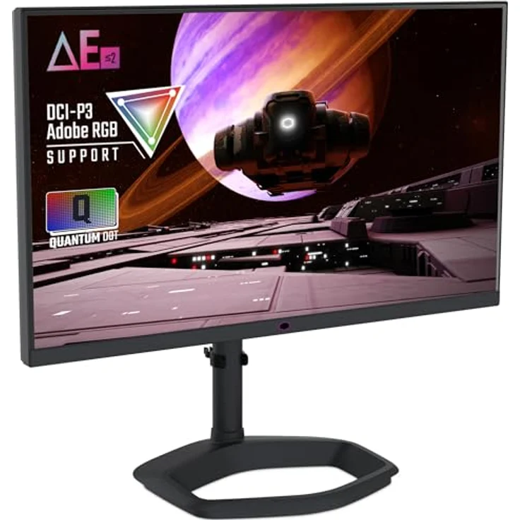 Cooler Master Tempest GP2711 – 27" Gaming-Monitor, WQHD (2560x1440), 165Hz, 1ms, VA-Panel, 95% DCI-P3 Quantum Dot & Mini-LED 576 Zonen, KVM, HDR 1000, DP 1.4, HDMI 2.0, USB-Typ -C (15W), schwarz – Bild 4