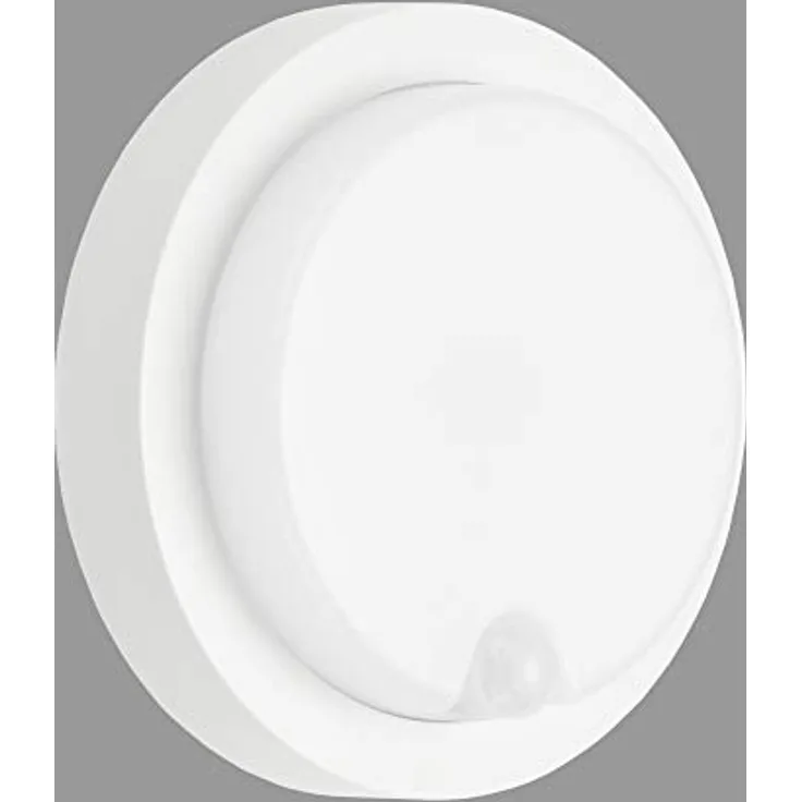 TELEFUNKEN - LED Außenwandleuchte, Außenwandlampe inkl. Bewegungsmelder, inkl. Dämmerungssensor, 12 Watt, 1.150 Lumen, 4.000 Kelvin, IP44, Weiß, Ø 17cm, 315306TF