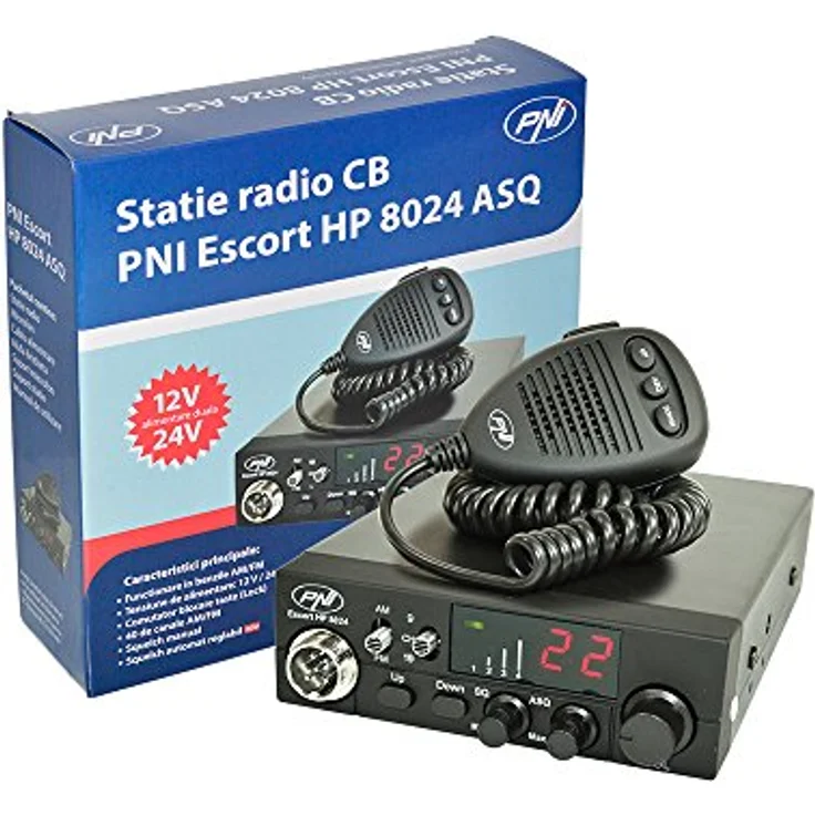 CB Radio PNI Escort HP 8024 einstellbar ASQ, 12V - 24V, 4W AM/FM – Bild 1