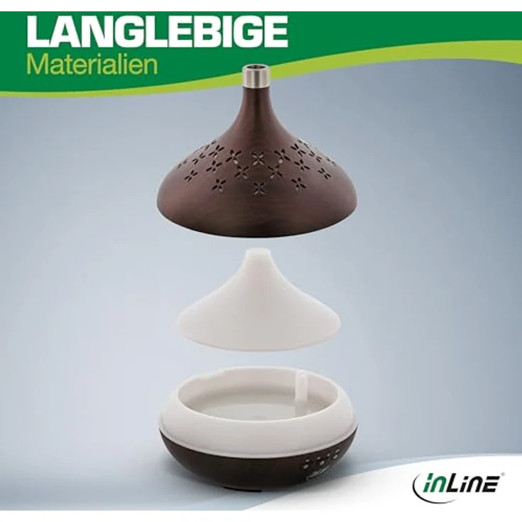 InLine 40154 SmartHome Ultraschall Aroma Diffusor, Luftbefeuchter, Ambientelicht, Google Home und Amazon Alexa kompatibel – Bild 7