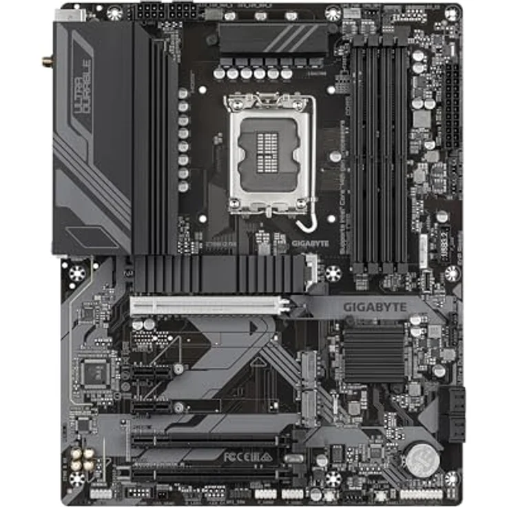 Gigabyte Z790 D AX Motherboard - Unterstützt Intel Core 14th Gen CPUs, 12+1+1 Phasen Digital VRM, bis zu 7600MHz DDR5 (OC), 3xPCIe 4.0 M.2, Wi-Fi 6E, 2.5GbE LAN, USB 3.2 Gen 2 – Bild 2