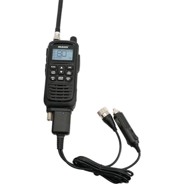 Maas funk-elektronik importeur Funkgerät MAAS KCB-H 1000 Multinorm CB Handfunkgerät, vielseitige Anschlussmöglichkeiten, blau – Bild 6