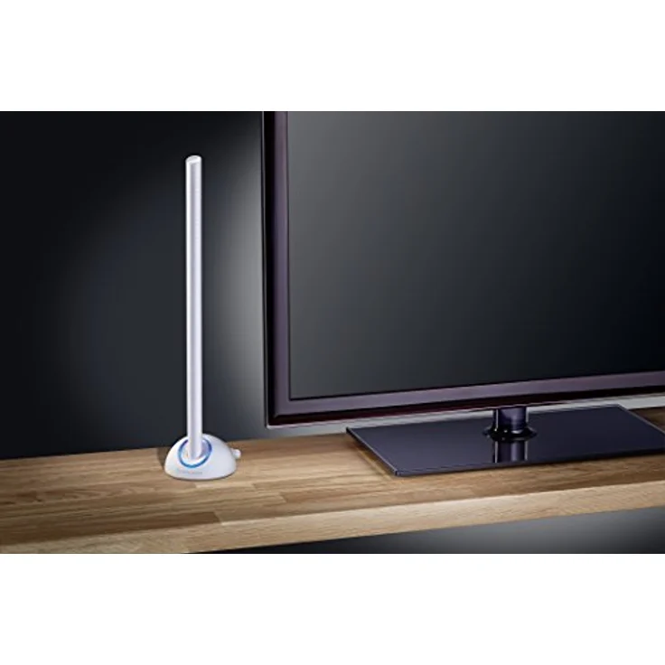 Oehlbach Scope Max - Aktive DVB-T2 HD & DAB Stabantenne mit LTE-Filter- Digitale Zimmerantenne - regelbarer Verstärker - Innenantenne - Weiß – Bild 2