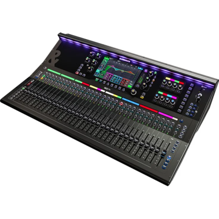 Allen & Heath SQ7+, 48-Kanal-Digital-Mischpult mit 96 kHz Sample Rate, 9" Touchscreen und 33 motorisierten Fadern