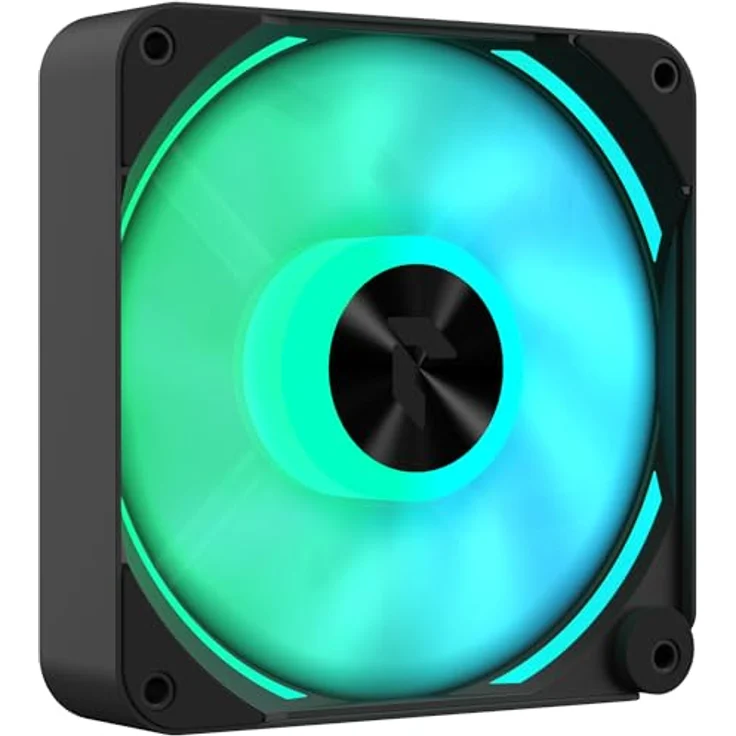 APNX FP2-120 PWM Lüfter, ARGB - 120mm, schwarz - Gehäuselüfter mit 1.800 U/min & 3,49 mmH2O statischem Druck – Bild 6