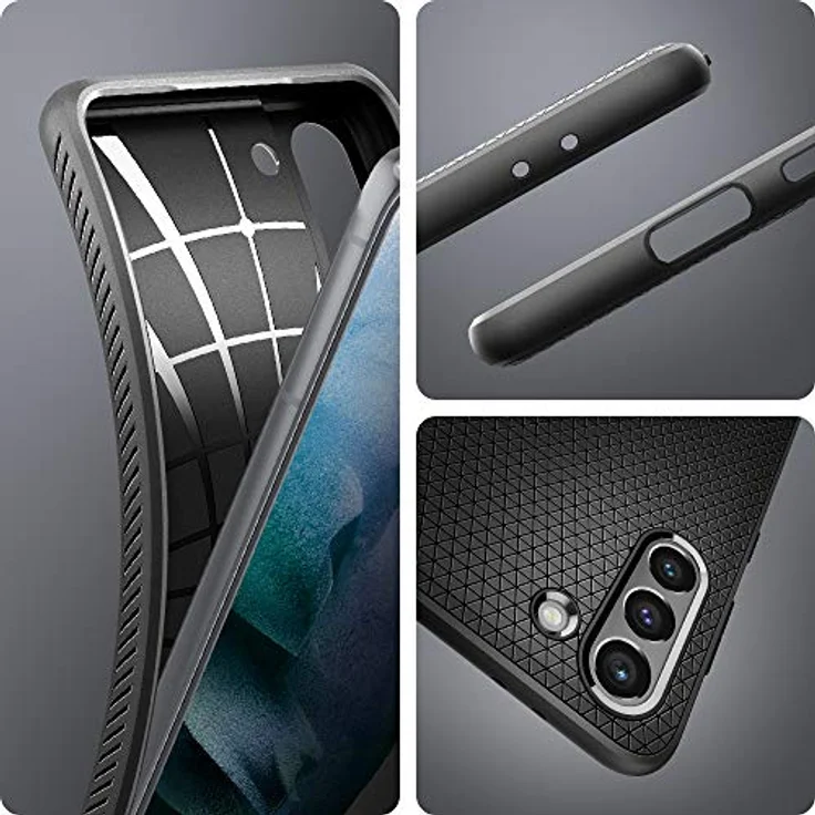 Spigen Liquid Air Case für G991B Samsung Galaxy S21 - matt black (ACS02422) – Bild 6