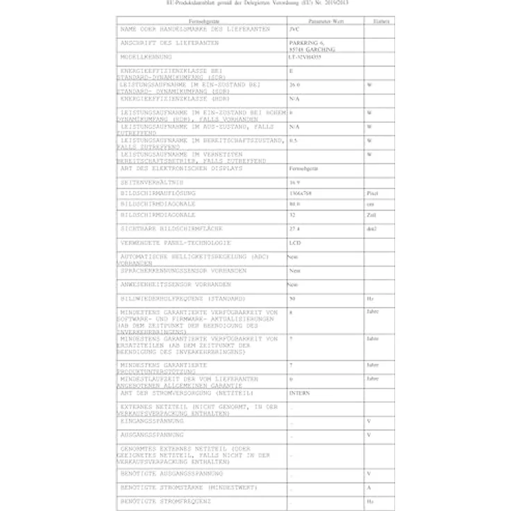 JVC LT-32VH4355 32 Zoll Fernseher (HD-Ready, LED TV, Triple-Tuner, HDMI, USB) schwarz [2024] – Bild 5