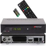 RED OPTICUM 23025 Nytro Box Plus Hybrid-Receiver HD-TV I DVB-C & DVB-T2 Receiver mit Aufnahmefunktion PVR - HDMI - USB - SCART - Coaxial Audio - Ethernet - LED Display I Digitaler Kabelreceiver