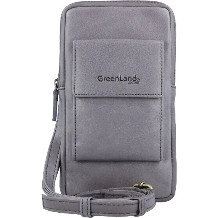Greenland Nature Nature Soft Handytasche aus 100% Leder, 11 cm, lila