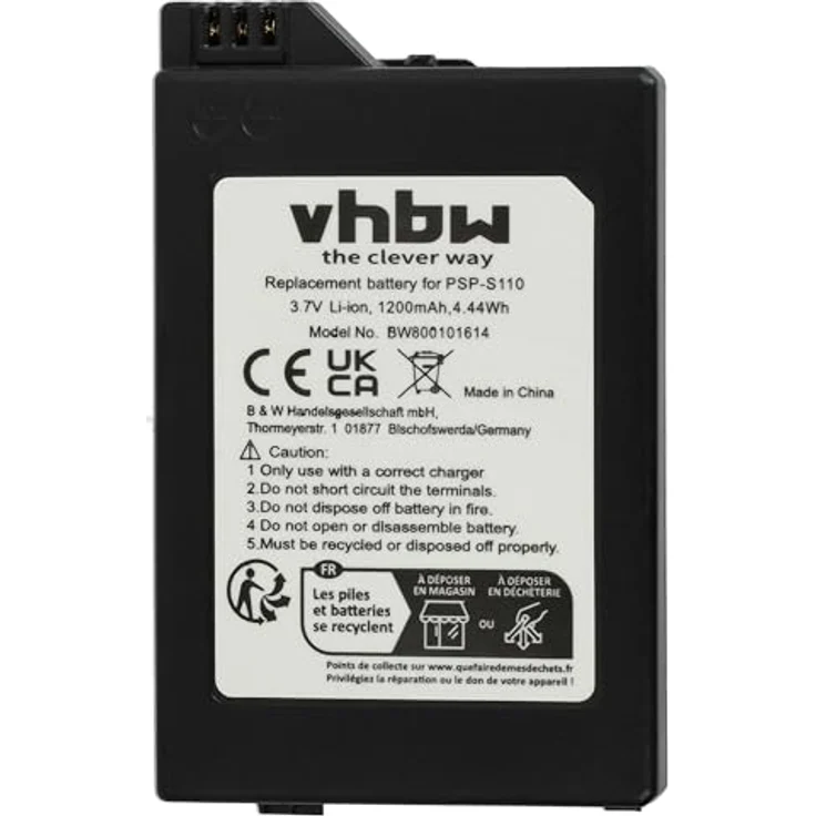AKKUman Akku kompatibel Sony PSP 2.Generation 1200mAh – Bild 2