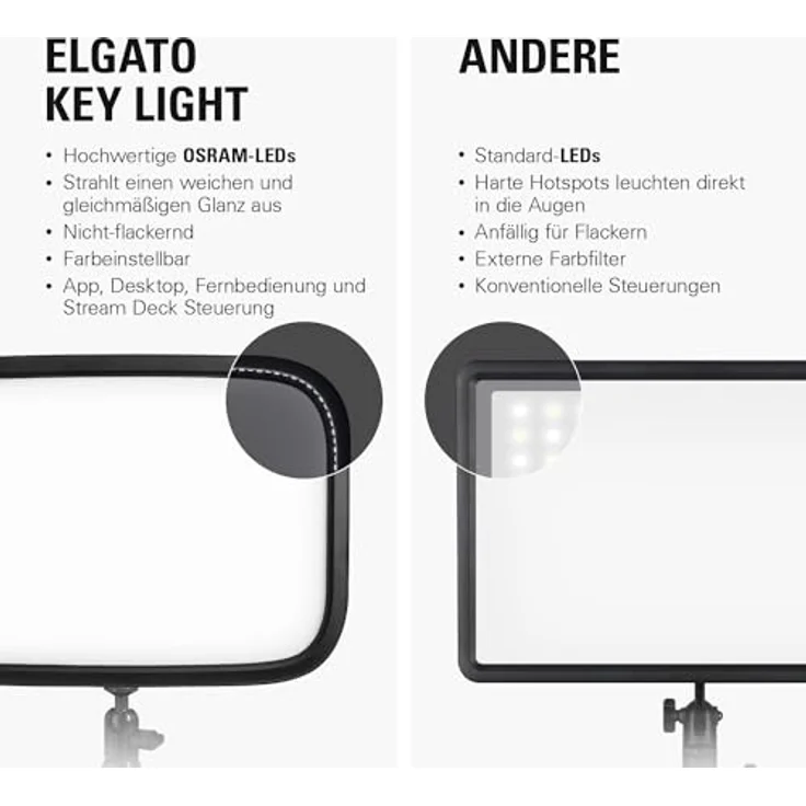 ELGATO Key Light Studiobeleuchtung, Schwarz – Bild 3