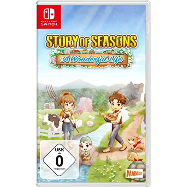 MARVELOUS GAMES Story of Seasons: A Wonderful Life - Remake für Nintendo Switch, mit aktualisierter Optik, neuen Charakteren und verbesserten Farming-Features
