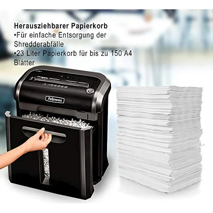 Fellowes Aktenvernichter 79Ci Partikelschnitt (P-4), 16 Blatt, für 1-3 Nutzer im Büro oder Home Office, 100% Staufrei, sehr leise (Datenschutz-Grundverordnung (DSGVO)) – Bild 6