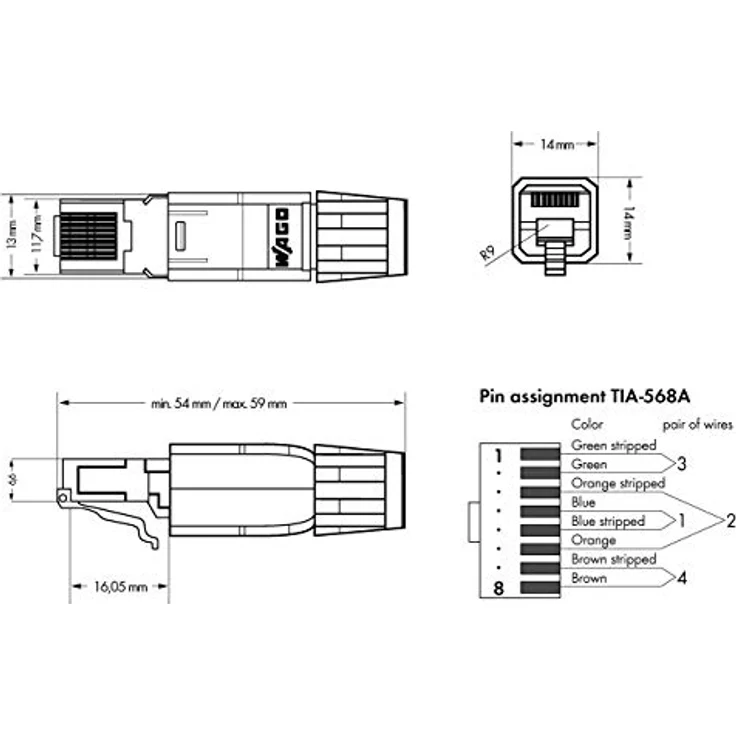 WAGO Kontakttechnik Ethernet-Stecker RJ45 IP20 750-975 – Bild 5