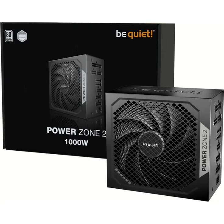 be quiet! Power Zone 2 80 PLUS Platinum 1.000 Watt Netzteil, vollmodular, ATX 3.1, PCIe 5.1 - schwarz – Bild 1