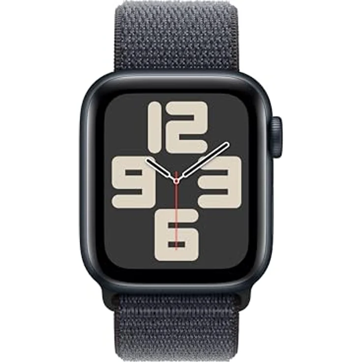 Apple Watch SE (2. Generation) GPS 40 mm Smartwatch in Mitternacht mit Sport Loop in Tinte - Fitness und Schlaftracker, Unfallerkennung, Herzfrequenzmesser, CO₂ neutral – Bild 2