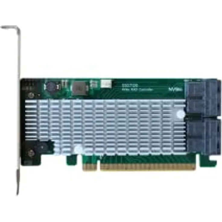 HighPoint Rocket 1120 4x NVMe, PCIe 3.0 Schnittstellenkarte mit leiser Kühllösung