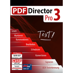 MARKT & TECHNIK PDF Director 3 Pro, PDF-Bearbeitungssoftware mit OCR-Technologie, Lizenz für 3 PCs, umfassende Funktionen zur Dokumentenerstellung und -bearbeitung