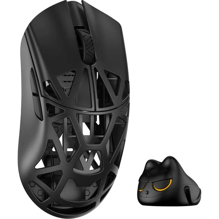 WLMouse Beast X Pro, kabellose Gaming-Maus mit Omron Optical Switches und 8.000 Hz Abtastrate, schwarz