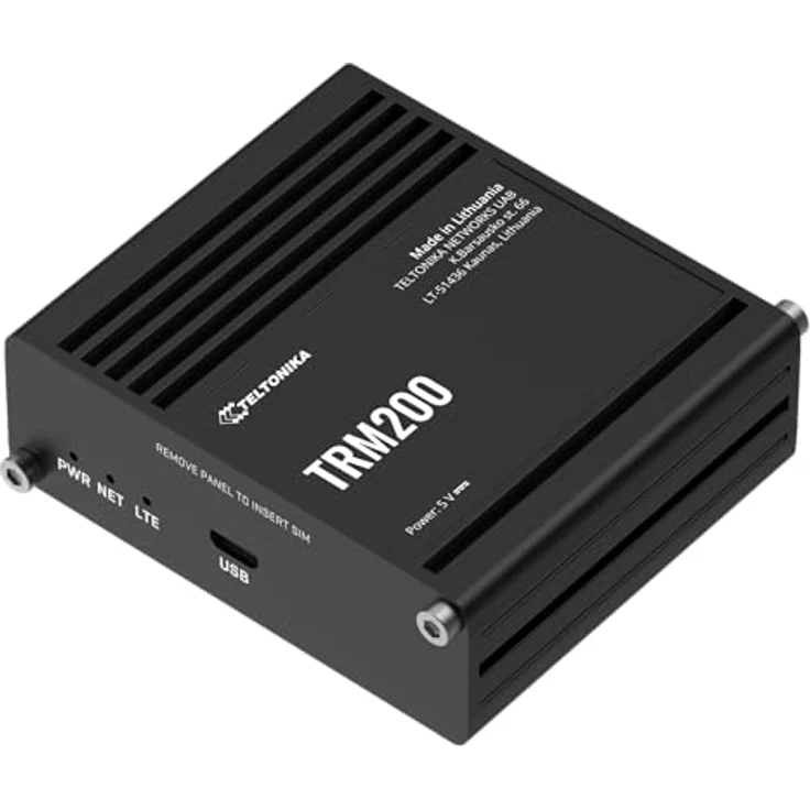 Teltonika TRM200 (EU) 4G CAT4 Modem, Router, robustes Design für industrielle Anwendungen, Schwarz – Bild 2