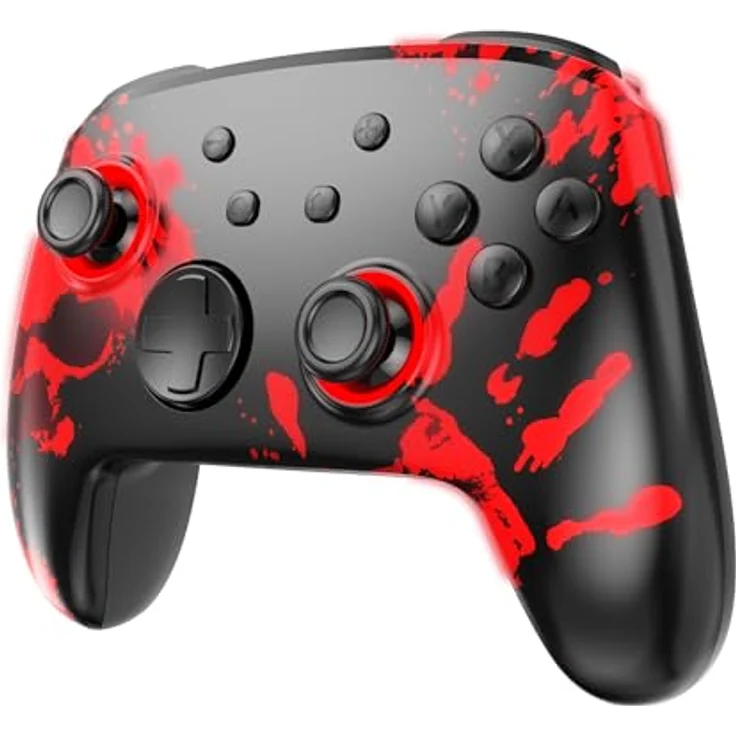 Freaks and Geeks Kabelloser Bluetooth Controller für Nintendo Switch und PC Windows 10, Gaming Controller mit "Du bist gestorben" Design – Bild 5