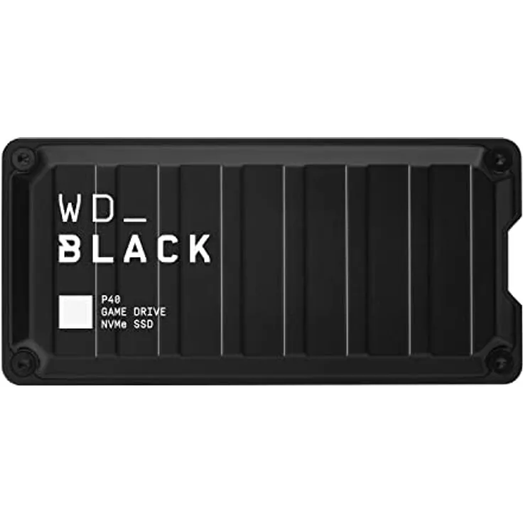 WD_BLACK™ P40 Game Drive SSD 1 TB externe SSD (WD_BLACK™ Dashboard, 2.000 MB/s Lesen/Schreiben, SuperSpeed USB 3.2 Gen2x2) Schwarz - auch kompatibel mit PC, Xbox™ und PS5™