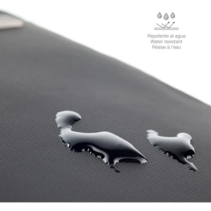Miquelrius Aktentasche mit gepolstertem Laptopfach, Notebooktasche, Wasserabweisend, Schwarz – Bild 7