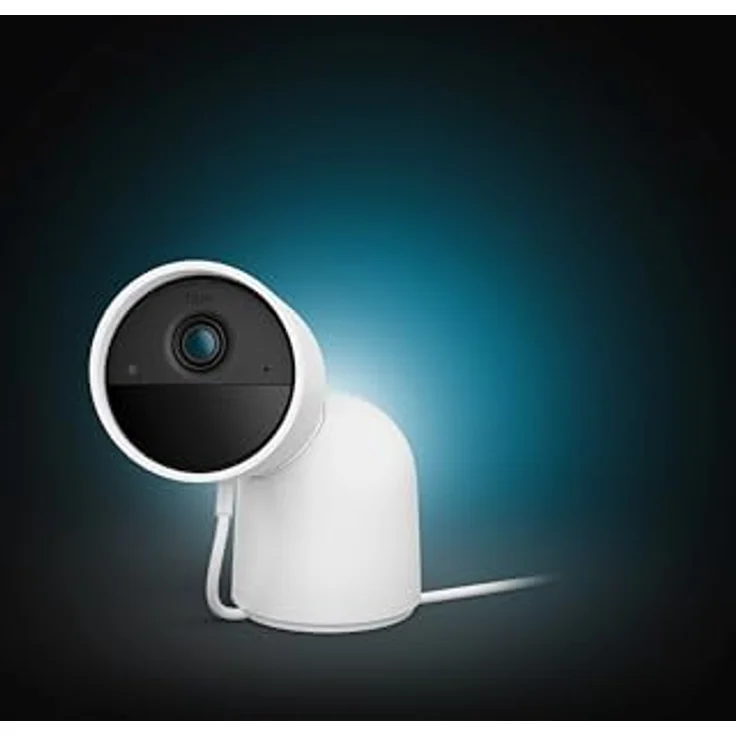 Philips Hue Secure kabelgebundene Smart Home Überwachungskamera mit Standfuß, Full HD Video, für drinnen oder draußen, einfach zu installieren, Smart Home Security und Lichtsteuerung per App, weiß – Bild 2