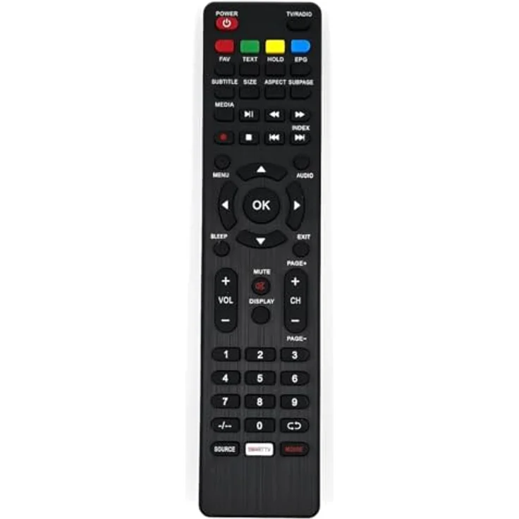 Alltro Ersatz TV Fernbedienung für JTC LED TV GPRC15926 / Jay-Tech, volle Funktionalität ohne Programmierung – Bild 1