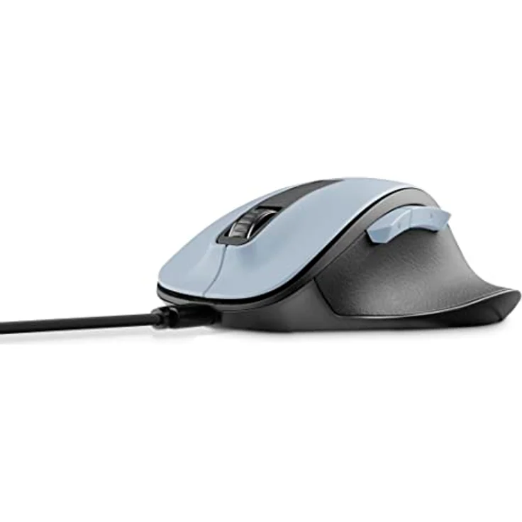 Hama ergonomische Maus (Funkmaus, 6 Tasten, 2,4GHz, BlueWave, 800/1200/1600dpi, optische Maus kabellos, wireless, Maus ergonomisch, Computermaus, für Laptop/PC, Akku, Rechtshänder) polarblau – Bild 3