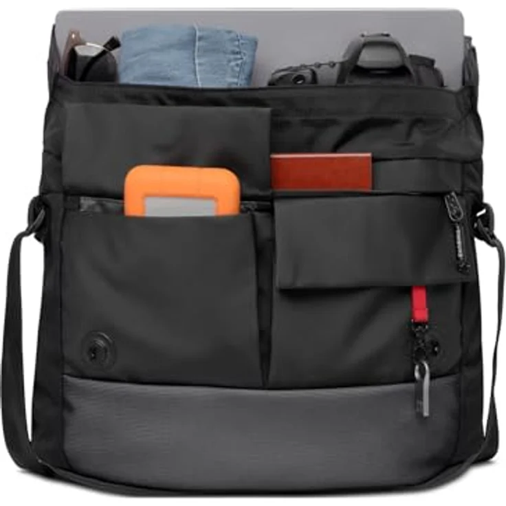 Timbuk2 Rider Messenger, Laptop-Tasche mit 46 cm Laptopfach, schwarz, 100% Polyester – Bild 3