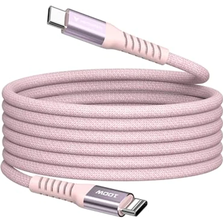 Verbatim Sync & Charge Cable USB-C to USB-C 100W Magnetic 120 cm - Pink, Verbatim USB-Kabel – Bild 1