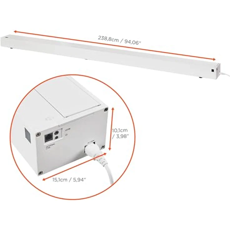 Celexon CLR UST Hochkontrast Bodenscheren Leinwand - HomeCinema V2.0, 100" weiß (16:9), Weiss – Bild 3